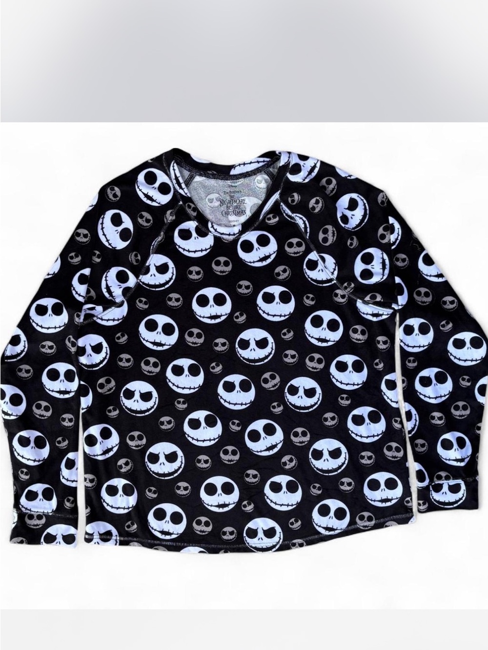 Disney Nightmare Before Christmas long sleeve soft sleep shirt Size Medium